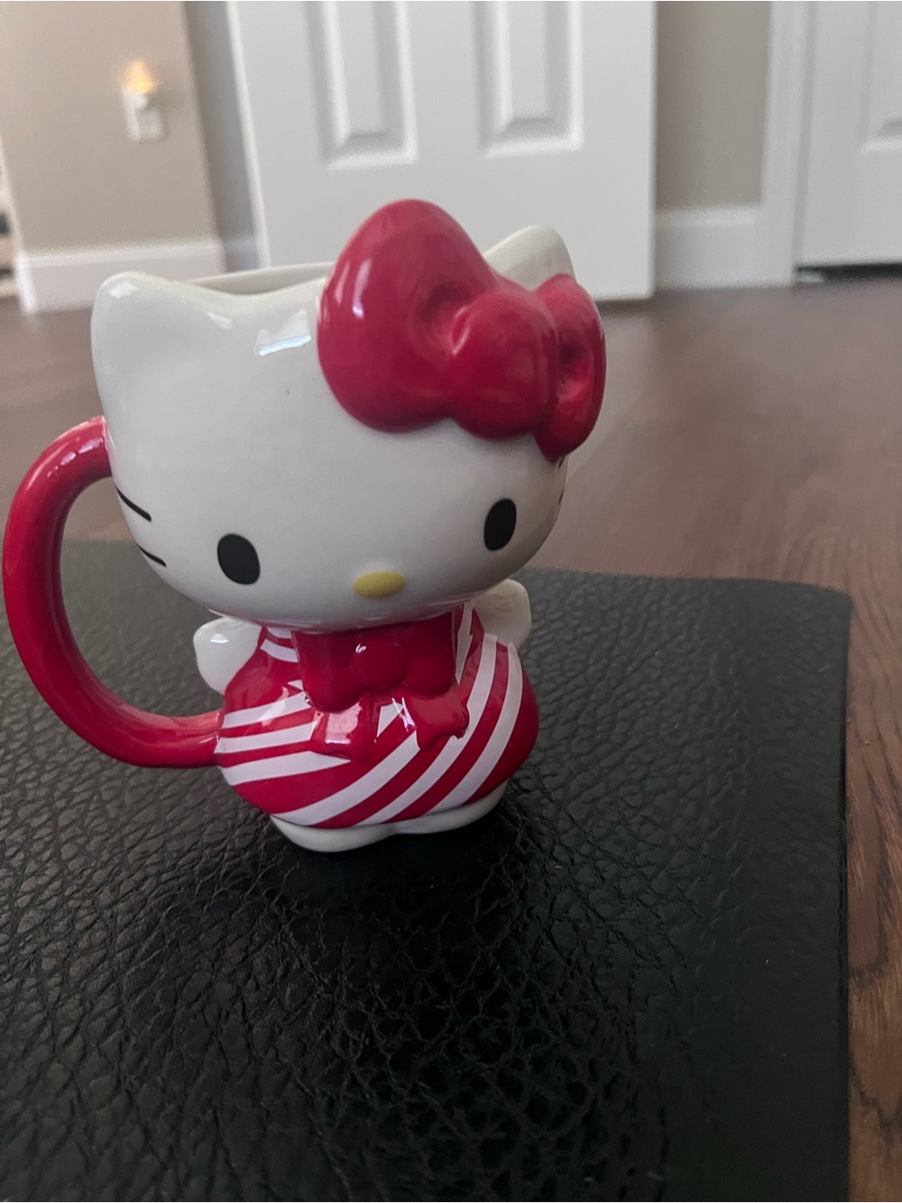 Hello Kitty Rec & White Striped Ceramic Mug